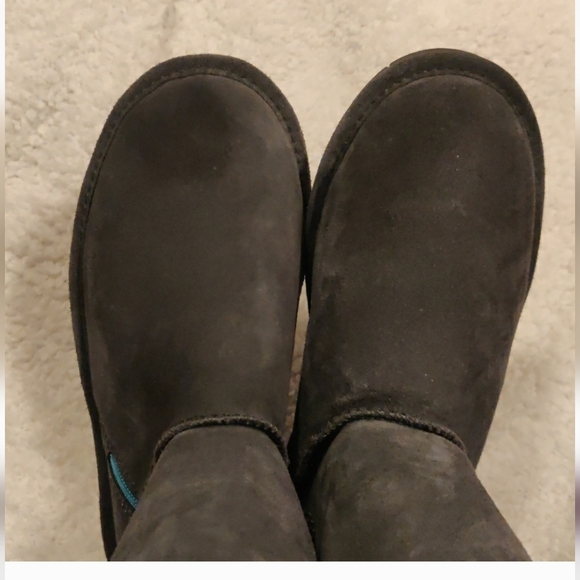 New! 1901Y Bearpaw Boots Girls Mimi Youths Suede Rubber Sole - Picture 11 of 12